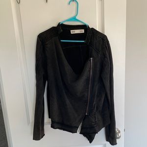 BKE Zip Up  Cascading Sweater/Jacket